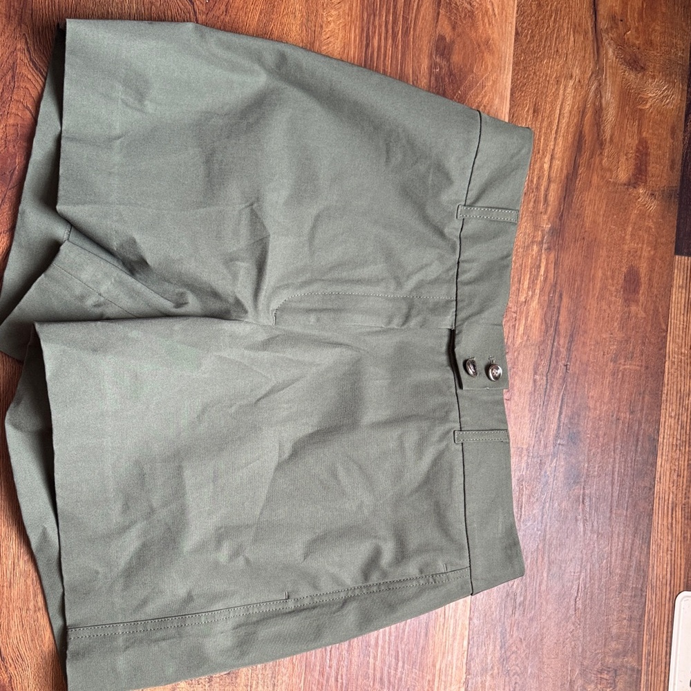White House Black Market Olive Shorts